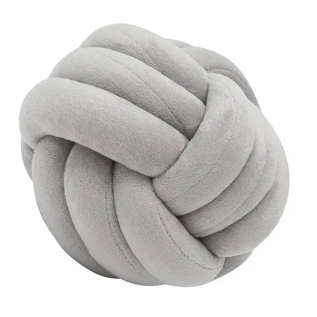 Warm Nordic Style Round Pillow Cushion Velvet Knotted Cushion Solid Baby Rest Sleep Dolls Stuffed Kid Adult Bedroom Decor