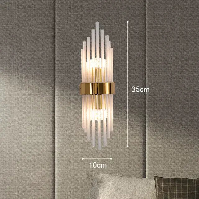 Luxury Wall Lamp Modern LED Gold Wall Light Indoor Lighting Wall Sconce Home Decor for Living Room Bedroom Bedside Stairs